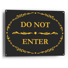 Load image into Gallery viewer, Sign Crush 'Do Not Enter' Heavy Duty Plastic PVC Sign, Large 14x10, Black