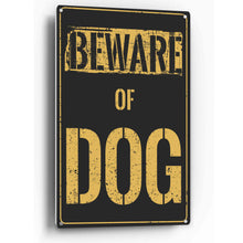 Load image into Gallery viewer, Sign Crush &#39;Beware of Dog&#39; Heavy Duty Plastic PVC Sign, Large 10x14 Red
