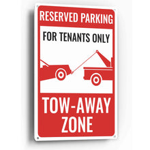 Load image into Gallery viewer, Sign Crush &#39;Reserved Parking&#39; Heavy Duty Plastic PVC Sign, Large 10x14 Red
