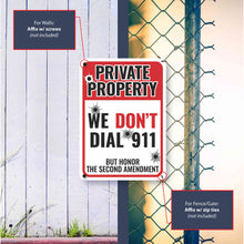 Load image into Gallery viewer, Sign Crush &#39;PRIVATE PROPERTY&#39; Heavy Duty Plastic PVC Sign, Large 10x14 Red
