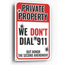 Load image into Gallery viewer, Sign Crush &#39;PRIVATE PROPERTY&#39; Heavy Duty Plastic PVC Sign, Large 10x14 Red
